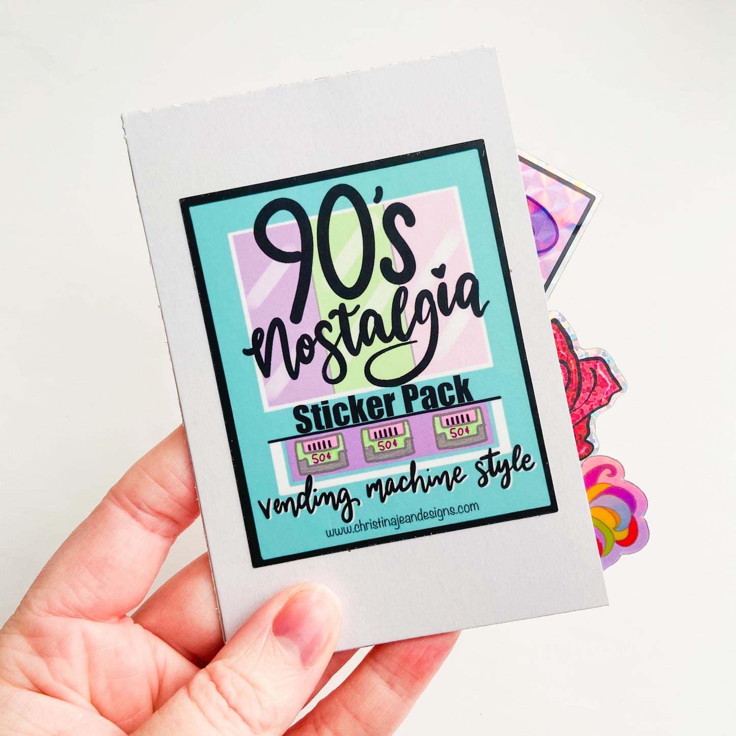 90's Nostalgia Vending Machine Sticker Pack