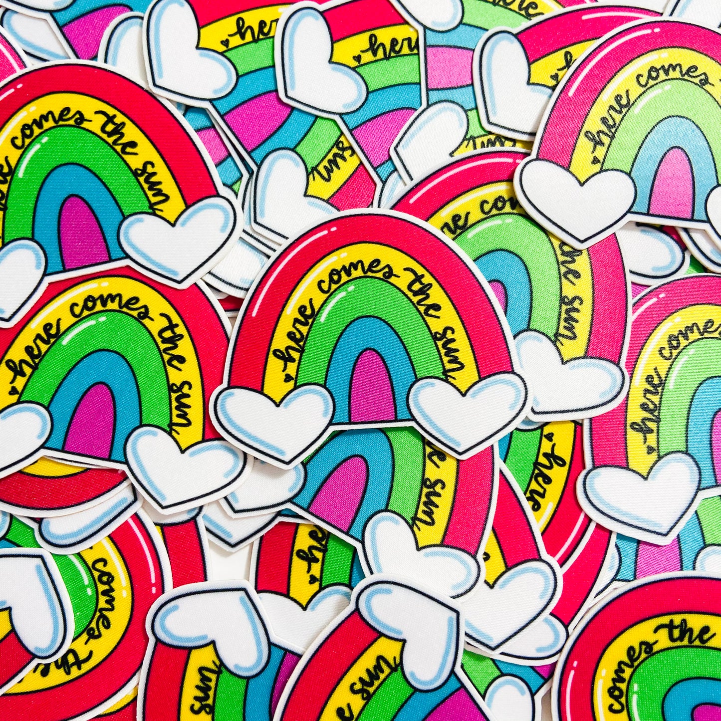 Rainbow Sticker Patch and Vinyl Sticker Set